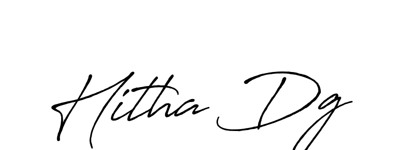 You should practise on your own different ways (Antro_Vectra_Bolder) to write your name (Hitha Dg) in signature. don't let someone else do it for you. Hitha Dg signature style 7 images and pictures png