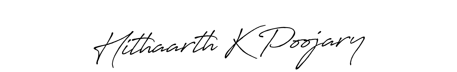 Also You can easily find your signature by using the search form. We will create Hithaarth K Poojary name handwritten signature images for you free of cost using Antro_Vectra_Bolder sign style. Hithaarth K Poojary signature style 7 images and pictures png