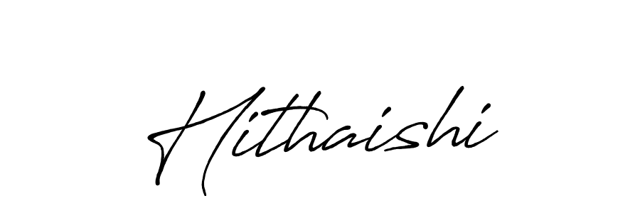 Use a signature maker to create a handwritten signature online. With this signature software, you can design (Antro_Vectra_Bolder) your own signature for name Hithaishi. Hithaishi signature style 7 images and pictures png