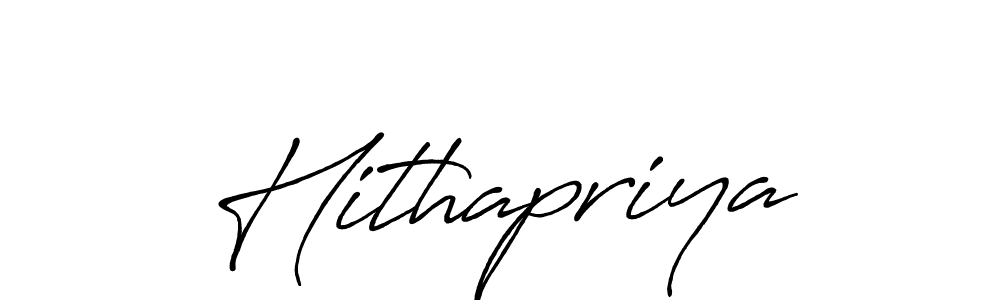 Also we have Hithapriya name is the best signature style. Create professional handwritten signature collection using Antro_Vectra_Bolder autograph style. Hithapriya signature style 7 images and pictures png