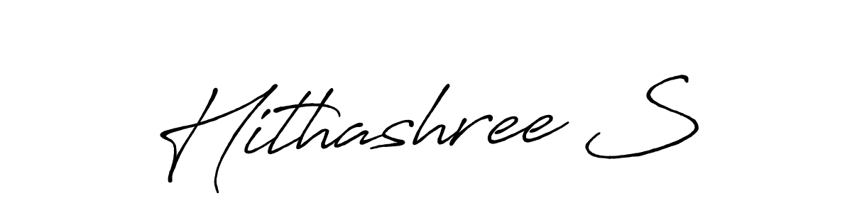 Also You can easily find your signature by using the search form. We will create Hithashree S name handwritten signature images for you free of cost using Antro_Vectra_Bolder sign style. Hithashree S signature style 7 images and pictures png