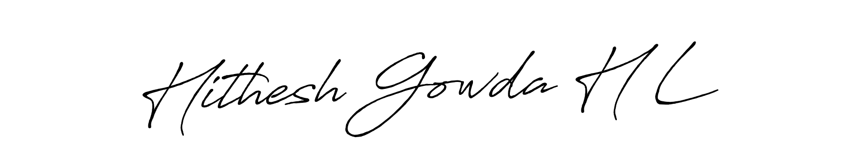 See photos of Hithesh Gowda H L official signature by Spectra . Check more albums & portfolios. Read reviews & check more about Antro_Vectra_Bolder font. Hithesh Gowda H L signature style 7 images and pictures png