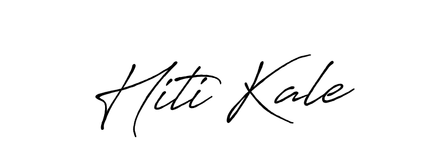 Make a beautiful signature design for name Hiti Kale. With this signature (Antro_Vectra_Bolder) style, you can create a handwritten signature for free. Hiti Kale signature style 7 images and pictures png