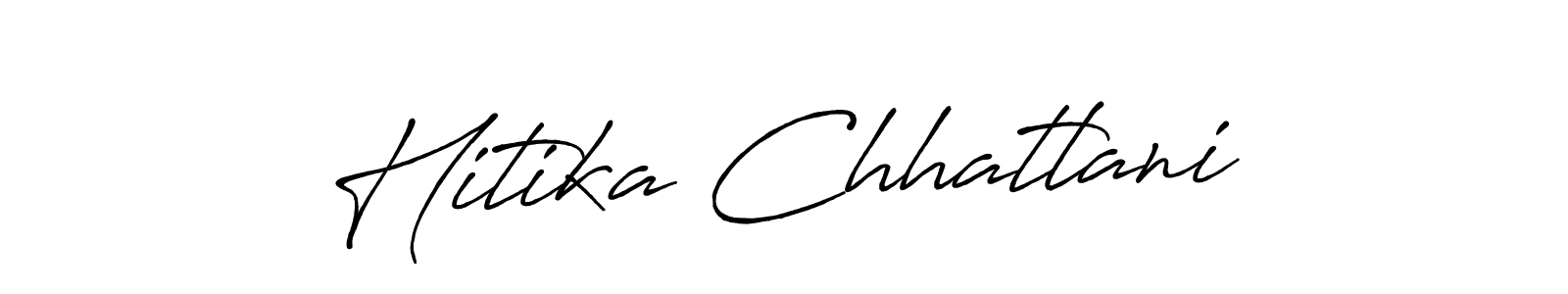 Also we have Hitika Chhatlani name is the best signature style. Create professional handwritten signature collection using Antro_Vectra_Bolder autograph style. Hitika Chhatlani signature style 7 images and pictures png