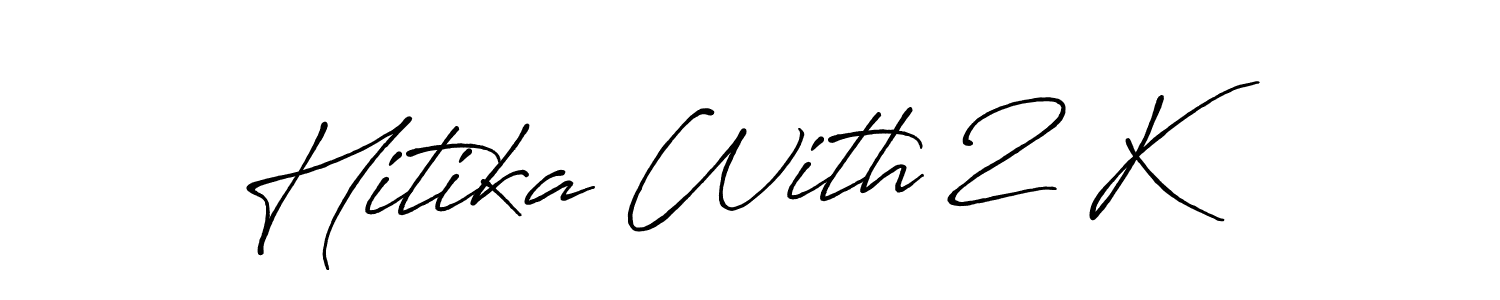 How to Draw Hitika With 2 K signature style? Antro_Vectra_Bolder is a latest design signature styles for name Hitika With 2 K. Hitika With 2 K signature style 7 images and pictures png