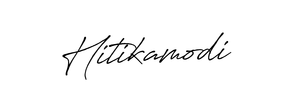 Once you've used our free online signature maker to create your best signature Antro_Vectra_Bolder style, it's time to enjoy all of the benefits that Hitikamodi name signing documents. Hitikamodi signature style 7 images and pictures png