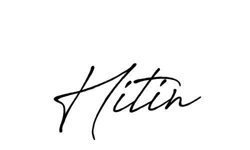 Design your own signature with our free online signature maker. With this signature software, you can create a handwritten (Antro_Vectra_Bolder) signature for name Hitin. Hitin signature style 7 images and pictures png