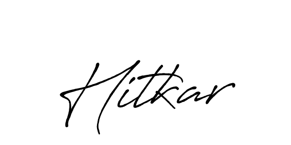 Make a beautiful signature design for name Hitkar. With this signature (Antro_Vectra_Bolder) style, you can create a handwritten signature for free. Hitkar signature style 7 images and pictures png