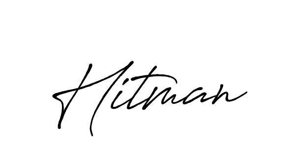 Create a beautiful signature design for name Hitman. With this signature (Antro_Vectra_Bolder) fonts, you can make a handwritten signature for free. Hitman signature style 7 images and pictures png