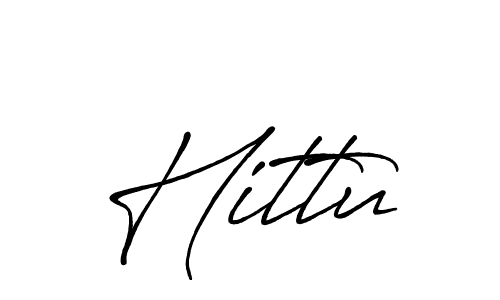 Hittu stylish signature style. Best Handwritten Sign (Antro_Vectra_Bolder) for my name. Handwritten Signature Collection Ideas for my name Hittu. Hittu signature style 7 images and pictures png