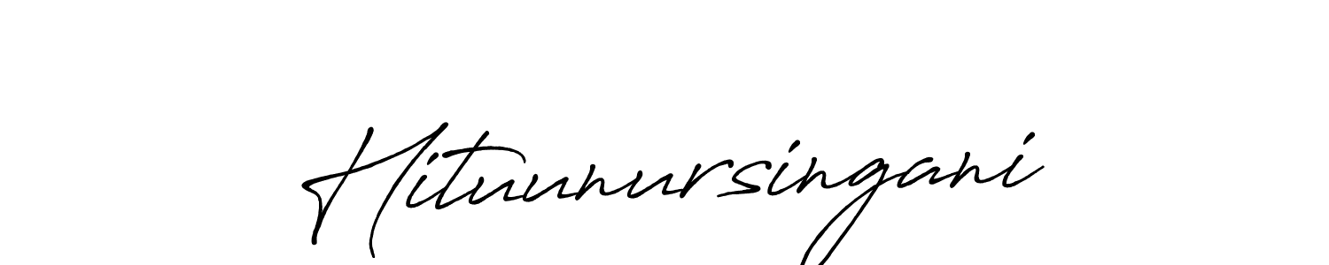 Make a beautiful signature design for name Hituunursingani. Use this online signature maker to create a handwritten signature for free. Hituunursingani signature style 7 images and pictures png