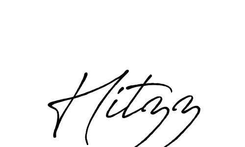 How to make Hitzz name signature. Use Antro_Vectra_Bolder style for creating short signs online. This is the latest handwritten sign. Hitzz signature style 7 images and pictures png