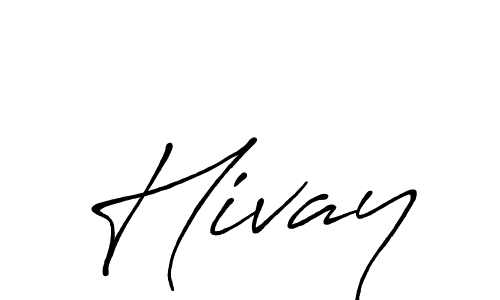 How to make Hivay signature? Antro_Vectra_Bolder is a professional autograph style. Create handwritten signature for Hivay name. Hivay signature style 7 images and pictures png