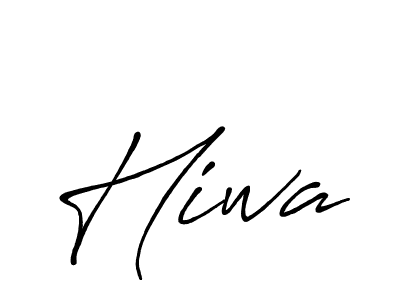 Similarly Antro_Vectra_Bolder is the best handwritten signature design. Signature creator online .You can use it as an online autograph creator for name Hiwa. Hiwa signature style 7 images and pictures png