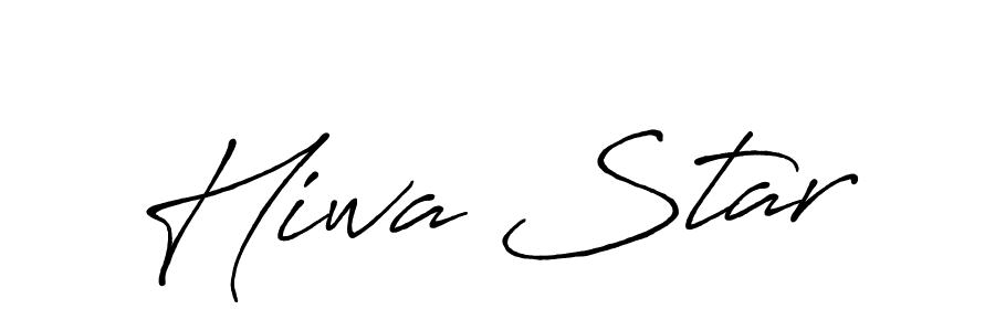 It looks lik you need a new signature style for name Hiwa Star. Design unique handwritten (Antro_Vectra_Bolder) signature with our free signature maker in just a few clicks. Hiwa Star signature style 7 images and pictures png