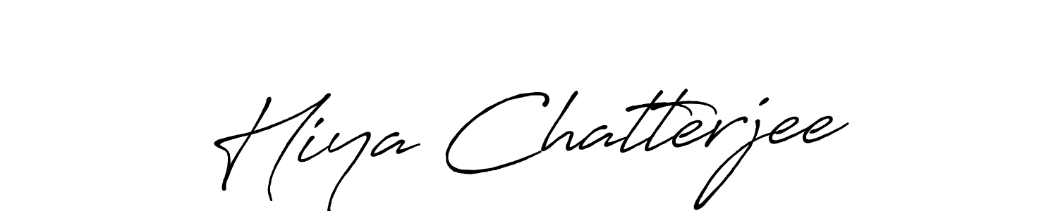 How to Draw Hiya Chatterjee signature style? Antro_Vectra_Bolder is a latest design signature styles for name Hiya Chatterjee. Hiya Chatterjee signature style 7 images and pictures png