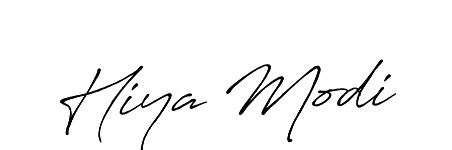 Similarly Antro_Vectra_Bolder is the best handwritten signature design. Signature creator online .You can use it as an online autograph creator for name Hiya Modi. Hiya Modi signature style 7 images and pictures png