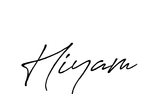 Design your own signature with our free online signature maker. With this signature software, you can create a handwritten (Antro_Vectra_Bolder) signature for name Hiyam. Hiyam signature style 7 images and pictures png