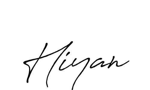 Hiyan stylish signature style. Best Handwritten Sign (Antro_Vectra_Bolder) for my name. Handwritten Signature Collection Ideas for my name Hiyan. Hiyan signature style 7 images and pictures png