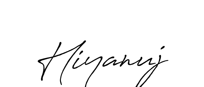 Also You can easily find your signature by using the search form. We will create Hiyanuj name handwritten signature images for you free of cost using Antro_Vectra_Bolder sign style. Hiyanuj signature style 7 images and pictures png