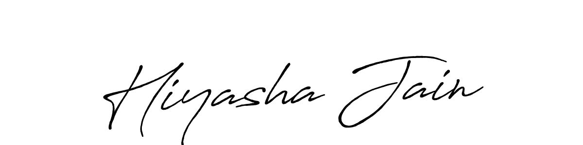 You can use this online signature creator to create a handwritten signature for the name Hiyasha Jain. This is the best online autograph maker. Hiyasha Jain signature style 7 images and pictures png