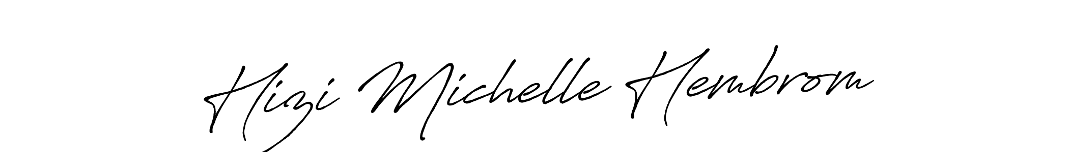 How to make Hizi Michelle Hembrom signature? Antro_Vectra_Bolder is a professional autograph style. Create handwritten signature for Hizi Michelle Hembrom name. Hizi Michelle Hembrom signature style 7 images and pictures png