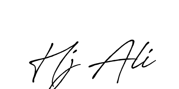 Hj Ali stylish signature style. Best Handwritten Sign (Antro_Vectra_Bolder) for my name. Handwritten Signature Collection Ideas for my name Hj Ali. Hj Ali signature style 7 images and pictures png