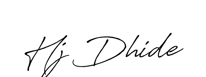 How to Draw Hj Dhide signature style? Antro_Vectra_Bolder is a latest design signature styles for name Hj Dhide. Hj Dhide signature style 7 images and pictures png
