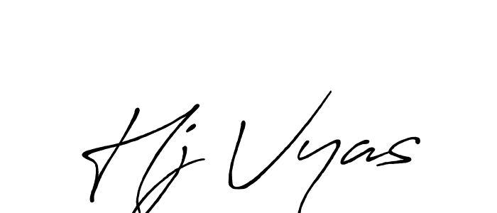 Best and Professional Signature Style for Hj Vyas. Antro_Vectra_Bolder Best Signature Style Collection. Hj Vyas signature style 7 images and pictures png