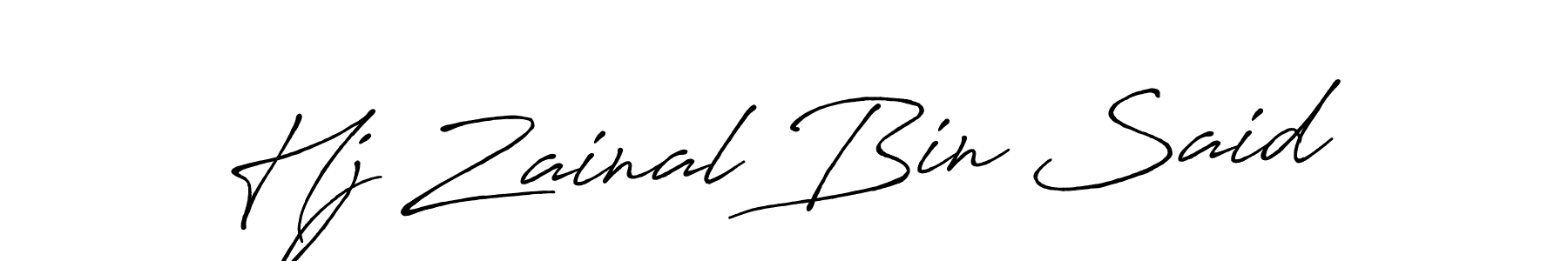 You should practise on your own different ways (Antro_Vectra_Bolder) to write your name (Hj Zainal Bin Said) in signature. don't let someone else do it for you. Hj Zainal Bin Said signature style 7 images and pictures png