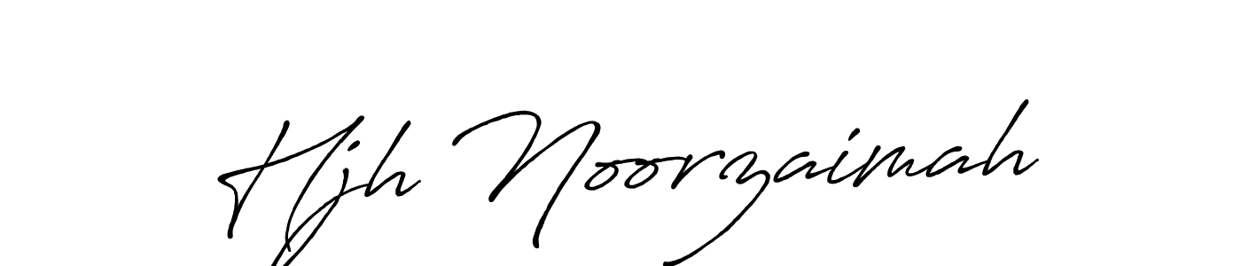 Once you've used our free online signature maker to create your best signature Antro_Vectra_Bolder style, it's time to enjoy all of the benefits that Hjh Noorzaimah name signing documents. Hjh Noorzaimah signature style 7 images and pictures png