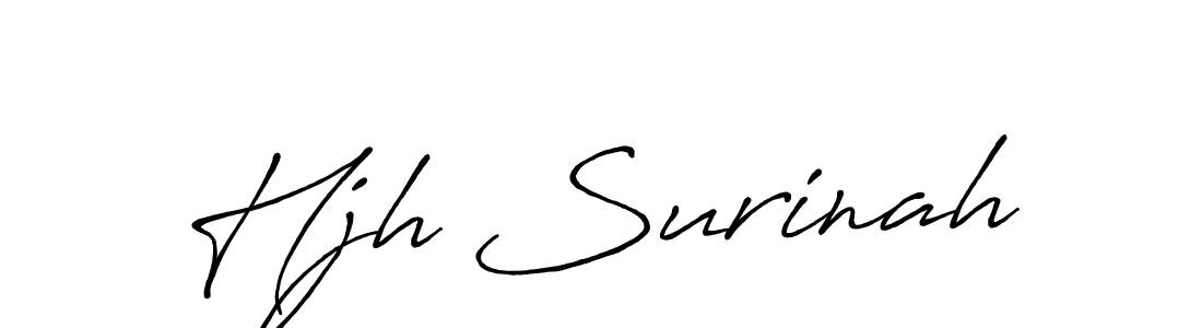How to make Hjh Surinah signature? Antro_Vectra_Bolder is a professional autograph style. Create handwritten signature for Hjh Surinah name. Hjh Surinah signature style 7 images and pictures png