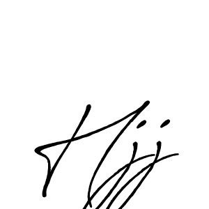 Hjj stylish signature style. Best Handwritten Sign (Antro_Vectra_Bolder) for my name. Handwritten Signature Collection Ideas for my name Hjj. Hjj signature style 7 images and pictures png
