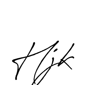 How to make Hjk name signature. Use Antro_Vectra_Bolder style for creating short signs online. This is the latest handwritten sign. Hjk signature style 7 images and pictures png