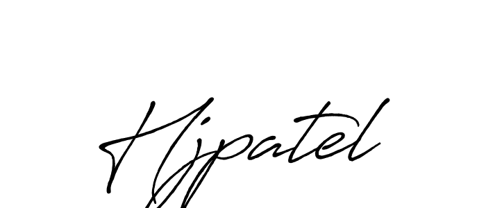 It looks lik you need a new signature style for name Hjpatel. Design unique handwritten (Antro_Vectra_Bolder) signature with our free signature maker in just a few clicks. Hjpatel signature style 7 images and pictures png