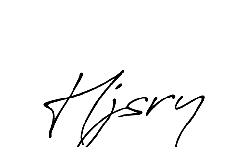 Hjsry stylish signature style. Best Handwritten Sign (Antro_Vectra_Bolder) for my name. Handwritten Signature Collection Ideas for my name Hjsry. Hjsry signature style 7 images and pictures png