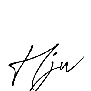 Hjw stylish signature style. Best Handwritten Sign (Antro_Vectra_Bolder) for my name. Handwritten Signature Collection Ideas for my name Hjw. Hjw signature style 7 images and pictures png