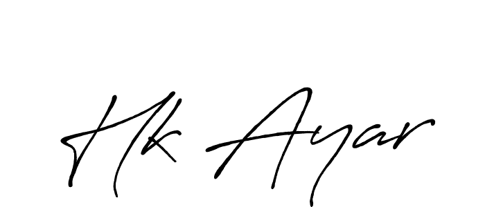 Create a beautiful signature design for name Hk Ayar. With this signature (Antro_Vectra_Bolder) fonts, you can make a handwritten signature for free. Hk Ayar signature style 7 images and pictures png