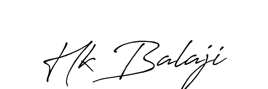 How to make Hk Balaji name signature. Use Antro_Vectra_Bolder style for creating short signs online. This is the latest handwritten sign. Hk Balaji signature style 7 images and pictures png