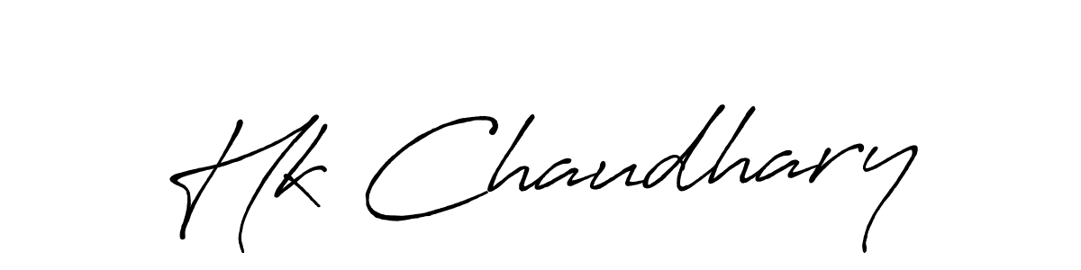 It looks lik you need a new signature style for name Hk Chaudhary. Design unique handwritten (Antro_Vectra_Bolder) signature with our free signature maker in just a few clicks. Hk Chaudhary signature style 7 images and pictures png
