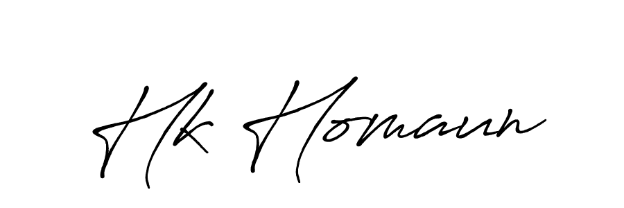 It looks lik you need a new signature style for name Hk Homaun. Design unique handwritten (Antro_Vectra_Bolder) signature with our free signature maker in just a few clicks. Hk Homaun signature style 7 images and pictures png