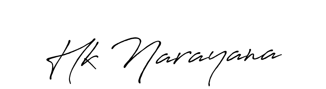 Make a beautiful signature design for name Hk Narayana. Use this online signature maker to create a handwritten signature for free. Hk Narayana signature style 7 images and pictures png