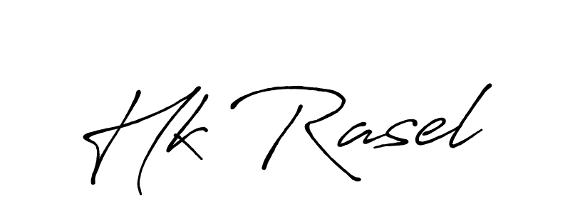 Hk Rasel stylish signature style. Best Handwritten Sign (Antro_Vectra_Bolder) for my name. Handwritten Signature Collection Ideas for my name Hk Rasel. Hk Rasel signature style 7 images and pictures png