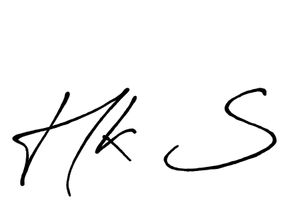 Design your own signature with our free online signature maker. With this signature software, you can create a handwritten (Antro_Vectra_Bolder) signature for name Hk S. Hk S signature style 7 images and pictures png