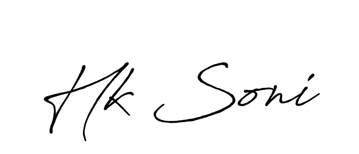 You can use this online signature creator to create a handwritten signature for the name Hk Soni. This is the best online autograph maker. Hk Soni signature style 7 images and pictures png