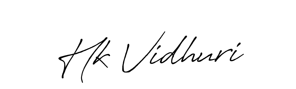How to make Hk Vidhuri signature? Antro_Vectra_Bolder is a professional autograph style. Create handwritten signature for Hk Vidhuri name. Hk Vidhuri signature style 7 images and pictures png