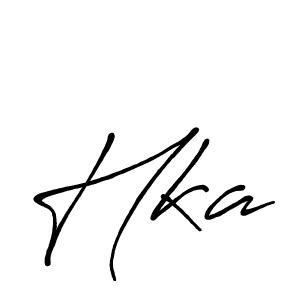 How to make Hka name signature. Use Antro_Vectra_Bolder style for creating short signs online. This is the latest handwritten sign. Hka signature style 7 images and pictures png