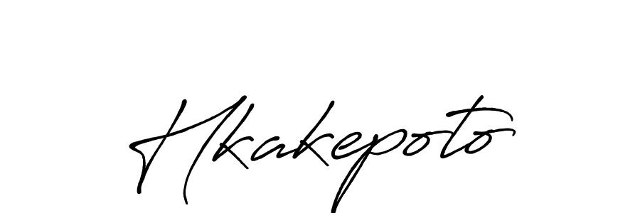 Make a beautiful signature design for name Hkakepoto. With this signature (Antro_Vectra_Bolder) style, you can create a handwritten signature for free. Hkakepoto signature style 7 images and pictures png