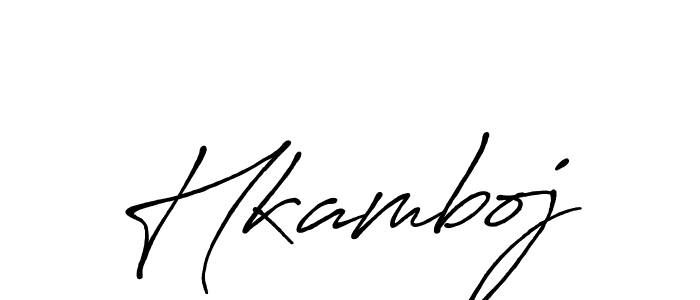 Make a beautiful signature design for name Hkamboj. With this signature (Antro_Vectra_Bolder) style, you can create a handwritten signature for free. Hkamboj signature style 7 images and pictures png