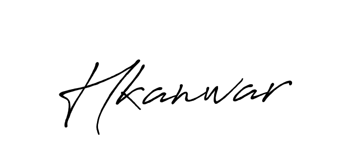 Make a beautiful signature design for name Hkanwar. With this signature (Antro_Vectra_Bolder) style, you can create a handwritten signature for free. Hkanwar signature style 7 images and pictures png
